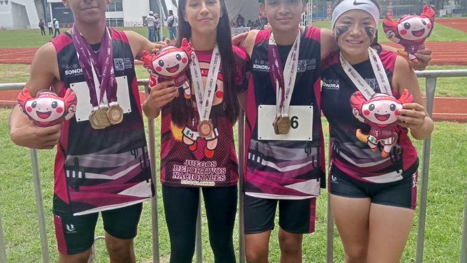 LIDERA SONORA MEDALLERO DE ATLETISMO EN LA PRIMERA FASE DE JUEGOS NACIONALES ESCOLARES 